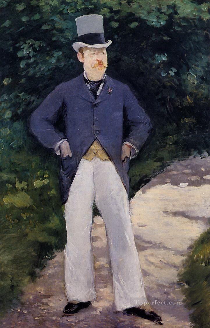 ムッシュ・ブラン・エドゥアール・マネの肖像油絵